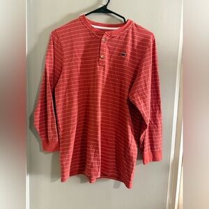 Properly Tied Orange Striped Long Sleeve Tee